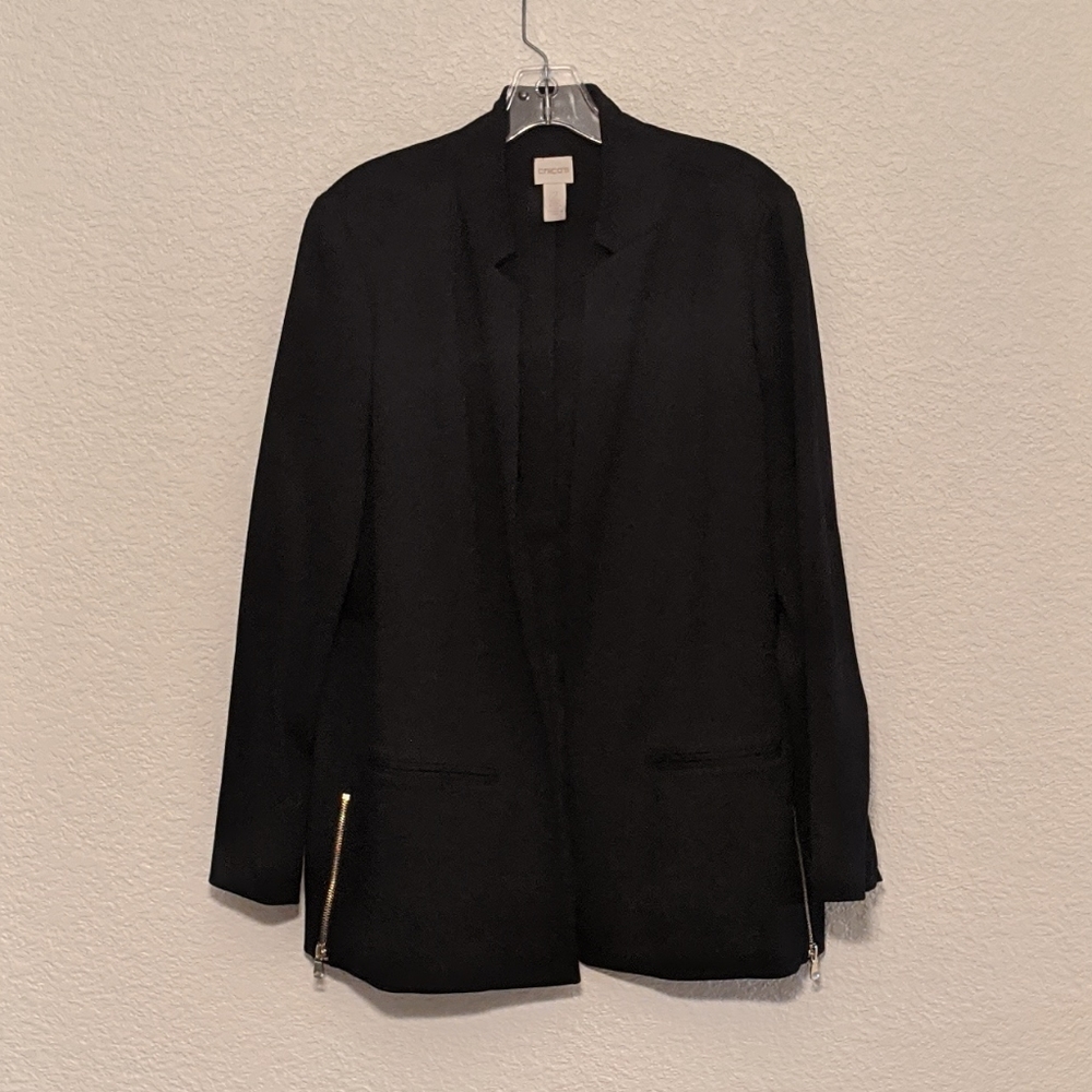 Chico's Black Jacket - Large (2)